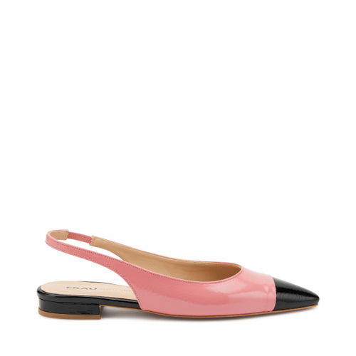 Slingback aus Lackleder mit Details in Kontrastfarbe - Frau Shoes | Official Online Shop