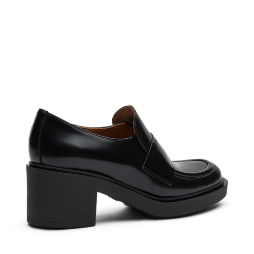Heeled brushed leather loafers - Frau Shoes | Official Online Shop