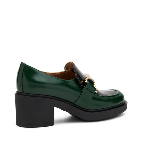 Heeled two-tone leather loafers - Frau Shoes | Official Online Shop