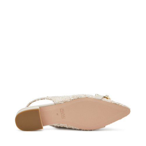Bejewelled bouclé slingbacks - Frau Shoes | Official Online Shop