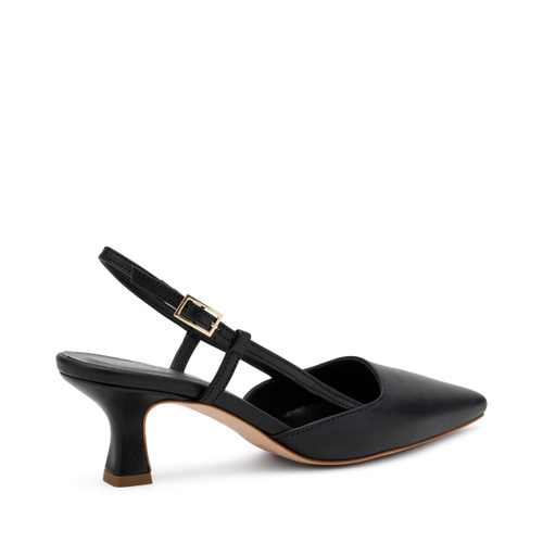 Slingback aus Leder mit Absatz - Frau Shoes | Official Online Shop