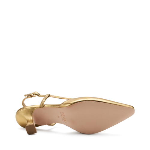 Slingback in pelle laminata con tacco - Frau Shoes | Official Online Shop