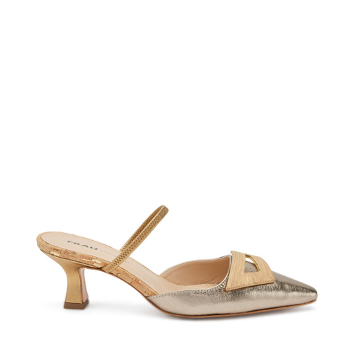 Slingbacks with cork-look heel - Frau Shoes | Official Online Shop