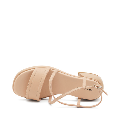 Leather sandals with crossover straps - Frau Shoes | Official Online Shop