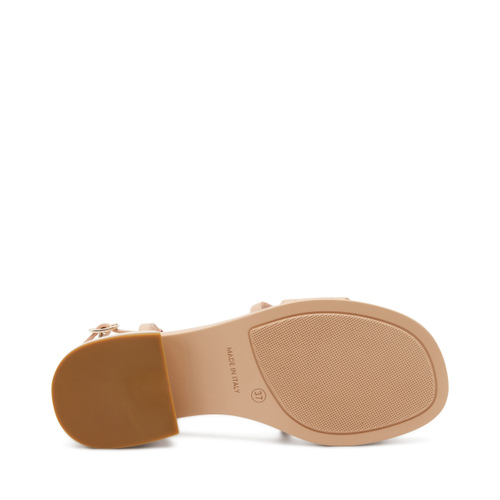 Sandale mit überkreuzten Riemchen aus Leder - Frau Shoes | Official Online Shop