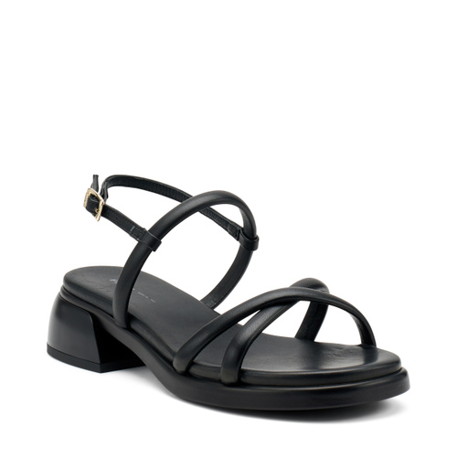 Leather sandals with tubular straps - Frau Shoes | Official Online Shop