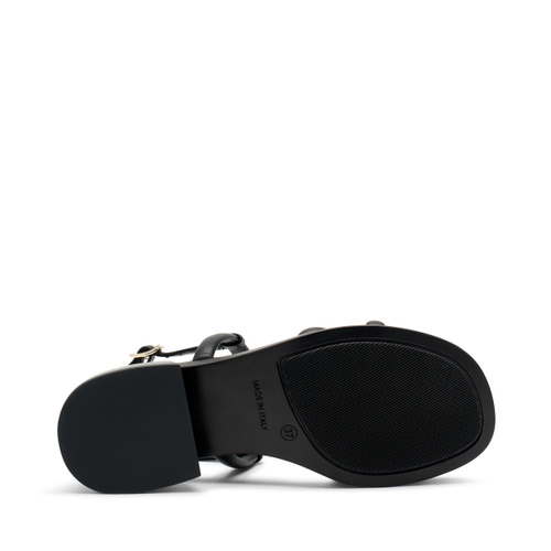 Sandale mit schlauchförmigen Riemchen aus Leder - Frau Shoes | Official Online Shop