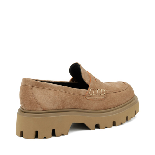 Suede loafers with lug sole - Frau Shoes | Official Online Shop