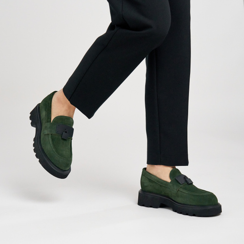 Loafers with lug sole and accessory - Frau Shoes | Official Online Shop