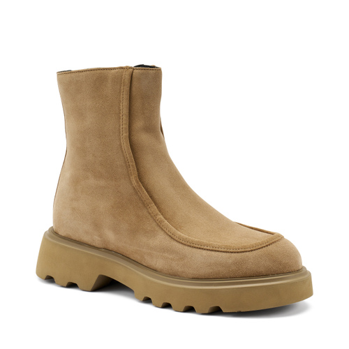 Suede ankle boots with Adler stitching - Frau Shoes | Official Online Shop