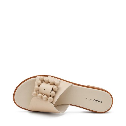 Ciabattina in pelle con fibbia in tinta - Frau Shoes | Official Online Shop