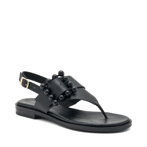 Sandalo infradito in pelle con fibbia in tinta - Frau Shoes | Official Online Shop