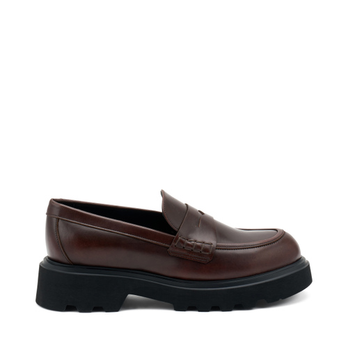 Leather loafers with lug sole - Frau Shoes | Official Online Shop