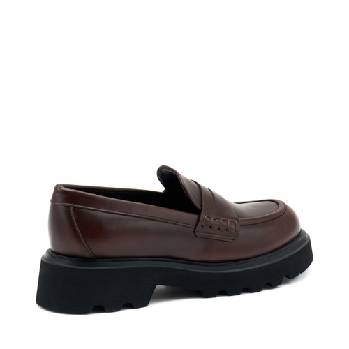 Leather loafers with lug sole - Frau Shoes | Official Online Shop