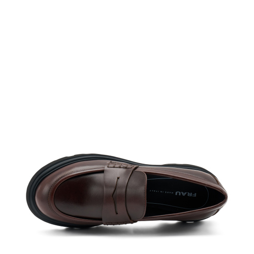 Leather loafers with lug sole - Frau Shoes | Official Online Shop