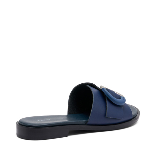 Pantolette aus Leder mit Schnalle - Frau Shoes | Official Online Shop