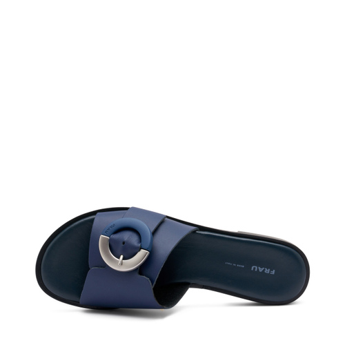 Pantolette aus Leder mit Schnalle - Frau Shoes | Official Online Shop