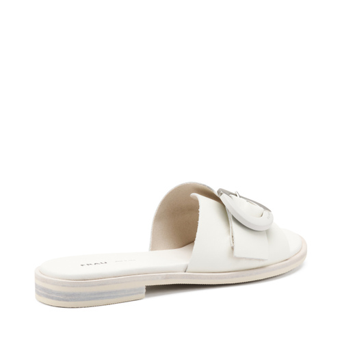 Pantolette aus Leder mit Schnalle - Frau Shoes | Official Online Shop