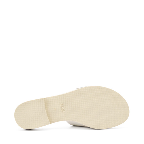 Pantolette aus Leder mit Schnalle - Frau Shoes | Official Online Shop