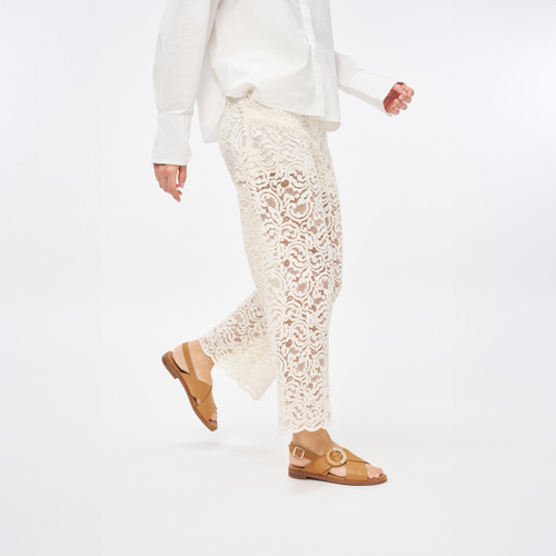Sandale mit überkreuzten Riemen und Schnalle - Frau Shoes | Official Online Shop