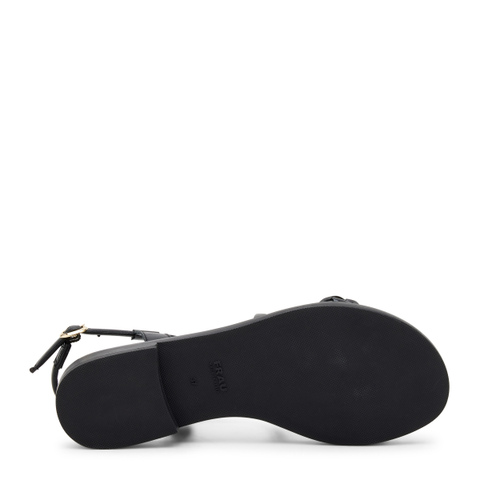 Sandale aus Leder mit geflochtenem Riemen - Frau Shoes | Official Online Shop