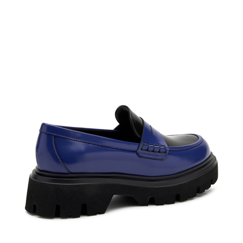 Two-tone brushed leather loafers - Frau Shoes | Official Online Shop
