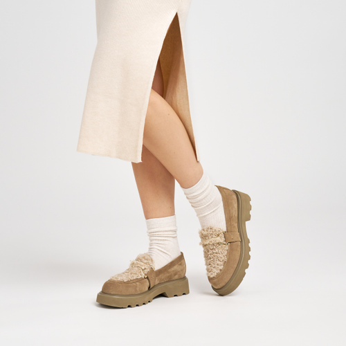 Loafers with teddy inserts - Frau Shoes | Official Online Shop