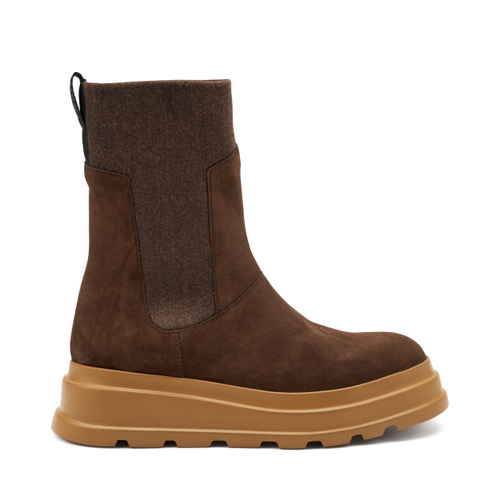 Beatles aus Veloursleder mit Plateausohle - Frau Shoes | Official Online Shop