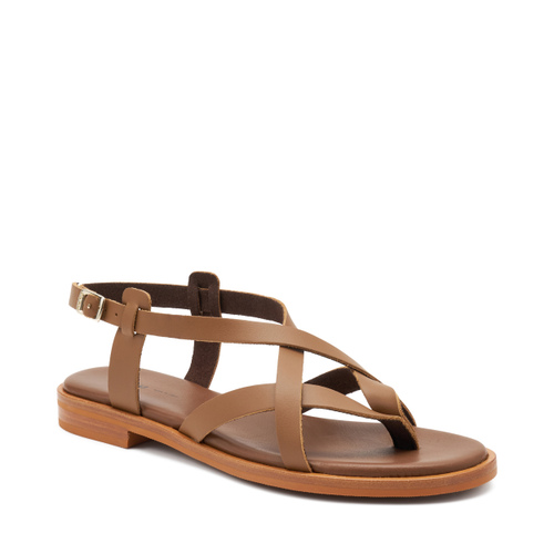 Raw-cut leather strappy thong sandals - Frau Shoes | Official Online Shop