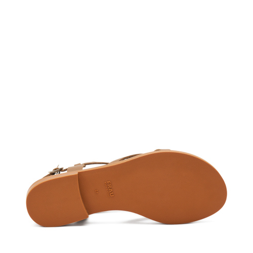 Sandalo infradito con fascette in pelle a taglio vivo - Frau Shoes | Official Online Shop