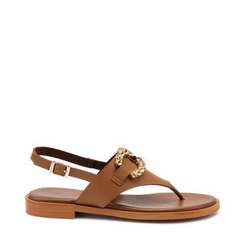 Thong sandals with bejewelled accessory - Frau Shoes | Official Online Shop