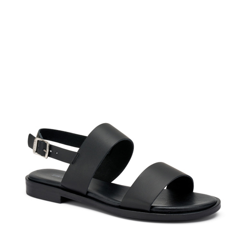 Double-strap sandals in raw-cut leather - Frau Shoes | Official Online Shop
