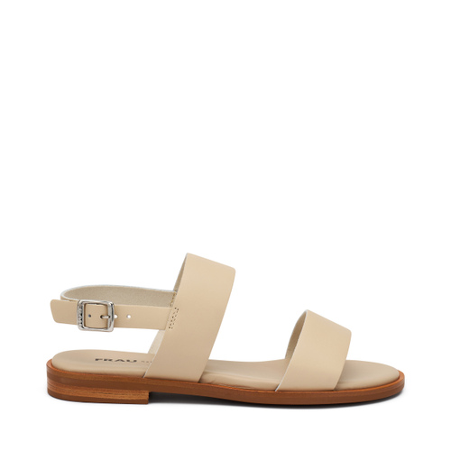 Double-strap sandals in raw-cut leather - Frau Shoes | Official Online Shop