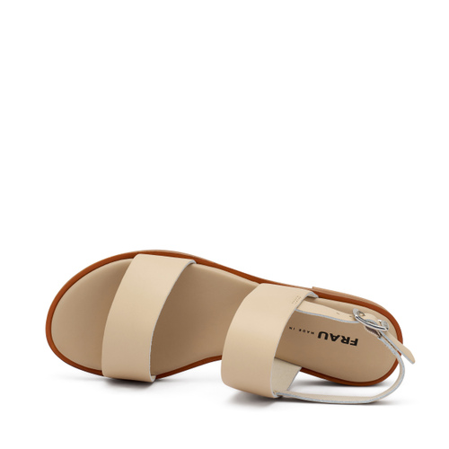 Double-strap sandals in raw-cut leather - Frau Shoes | Official Online Shop