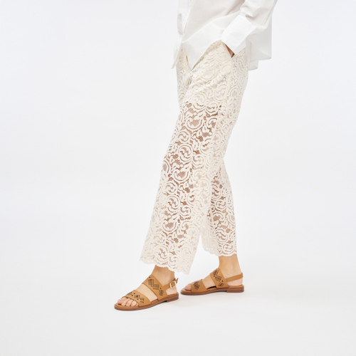 Laser-etched leather sandals - Frau Shoes | Official Online Shop