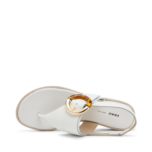 Sandalo infradito in pelle con fibbia turtle - Frau Shoes | Official Online Shop