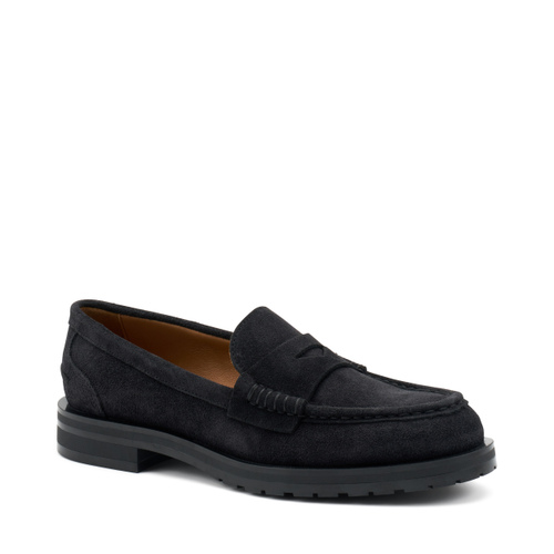 Suede loafers with mini-lug sole - Frau Shoes | Official Online Shop
