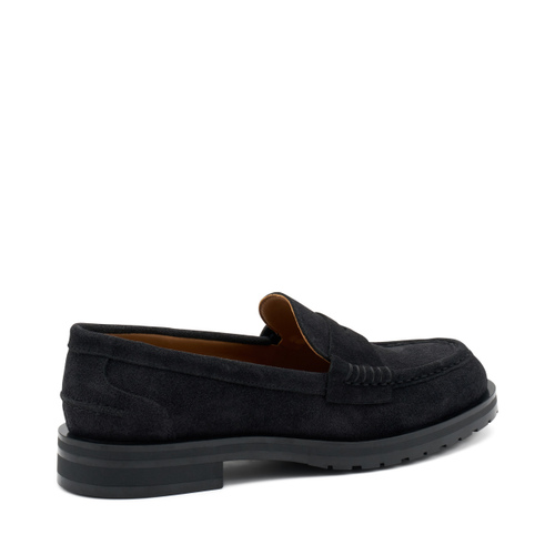 Suede loafers with mini-lug sole - Frau Shoes | Official Online Shop
