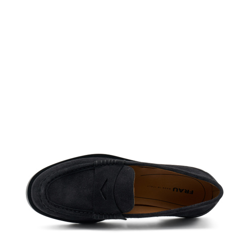 Suede loafers with mini-lug sole - Frau Shoes | Official Online Shop