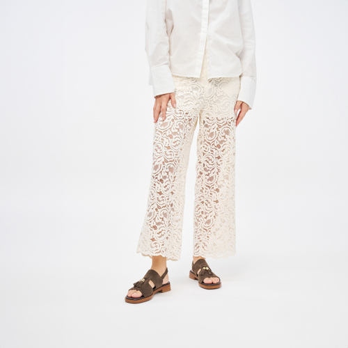 Sandale aus Veloursleder mit Quasten - Frau Shoes | Official Online Shop