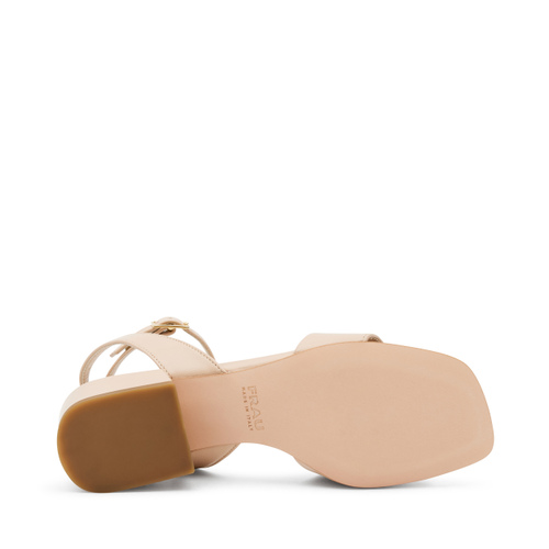 Leather strap sandals with low heel - Frau Shoes | Official Online Shop