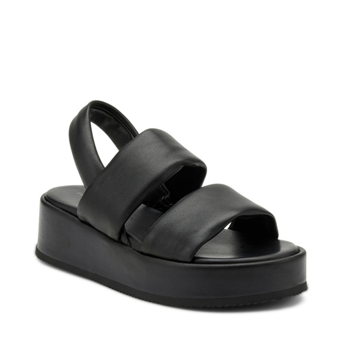 Soft leather double-strap flatform sandals - Frau Shoes | Official Online Shop