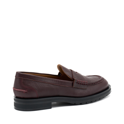 Mokassin aus gewalktem Leder - Frau Shoes | Official Online Shop