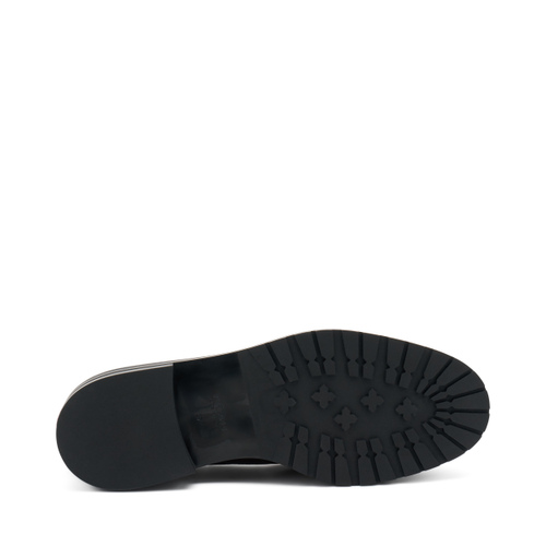 Mokassin aus gewalktem Leder - Frau Shoes | Official Online Shop