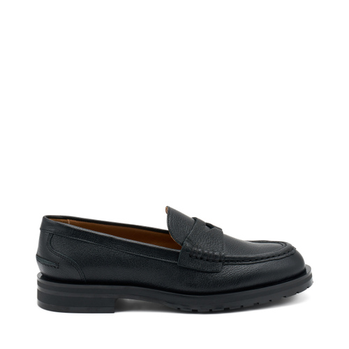 Mokassin aus gewalktem Leder - Frau Shoes | Official Online Shop