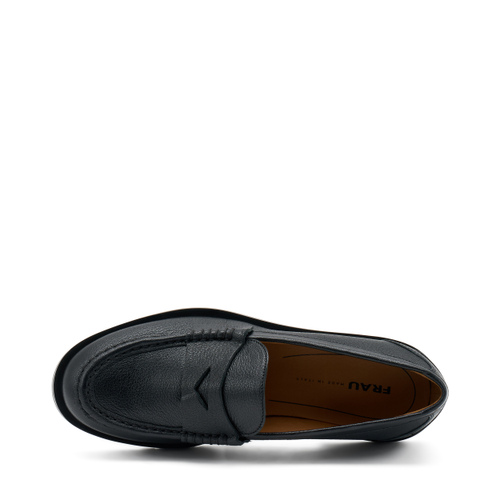 Mokassin aus gewalktem Leder - Frau Shoes | Official Online Shop