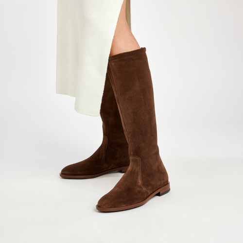 Overknee-Stiefel aus Veloursleder - Frau Shoes | Official Online Shop