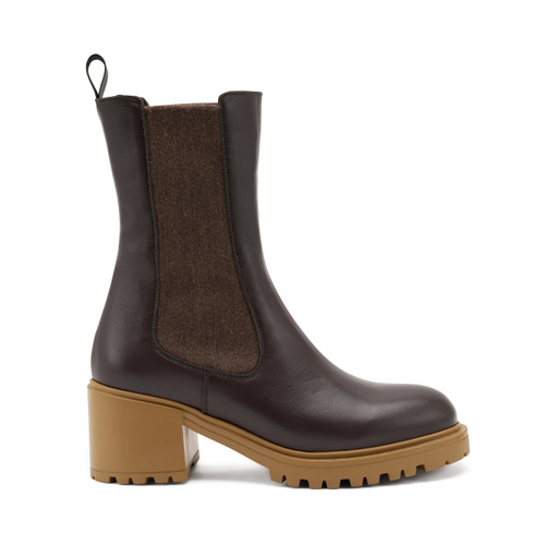 Hohe Beatles mit Farbblock-Absatz - Frau Shoes | Official Online Shop