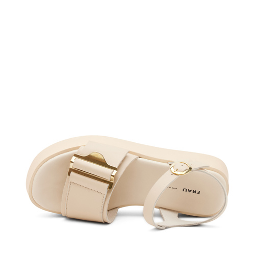 Leather platform sandals with accessory - Frau Shoes | Official Online Shop