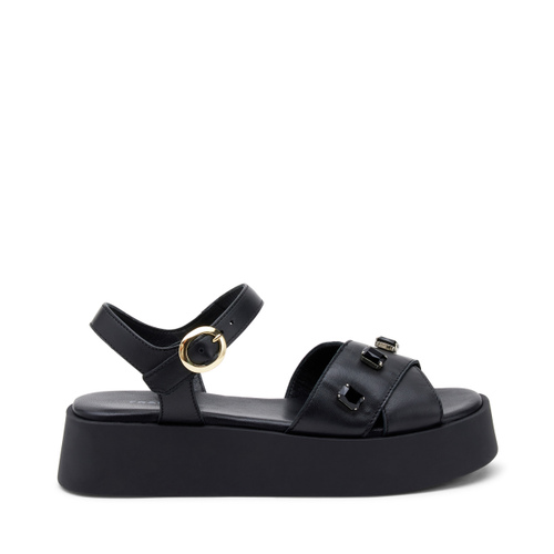Sandalo platform in pelle con castoni - Frau Shoes | Official Online Shop